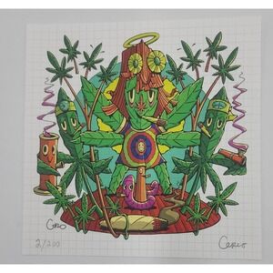 Steven Cerio Blotter Art print‎ signed l/e perforated psychedelic artwork